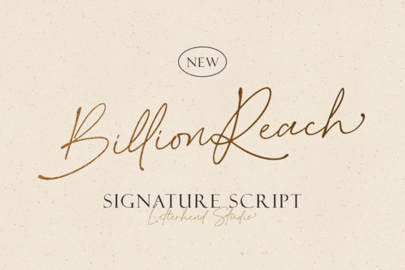 Billion Reach: An Elegant Handwritten Font for Modern Projects