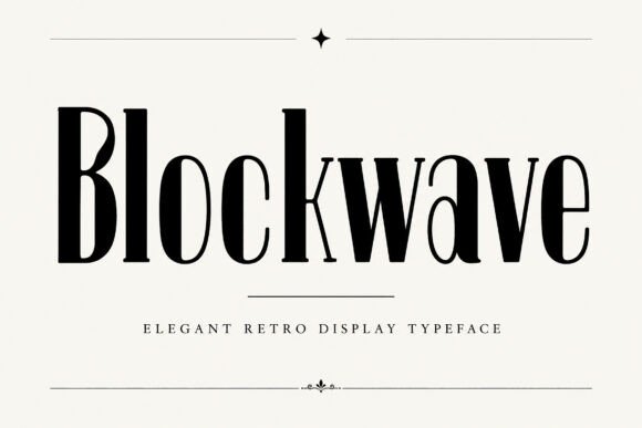 Blockwave: A Creative Font for Modern Digital Impressions