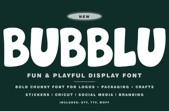 Bubblu: The Playful Bubble Font for Bold, Eye-Catching Designs
