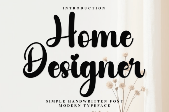 Home Designer: A Festive Typeface for Enchanting Projects