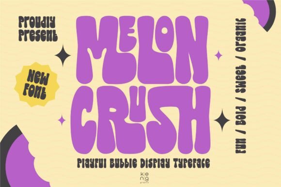 Melon Crush: A Bold Retro Font with Modern Charm