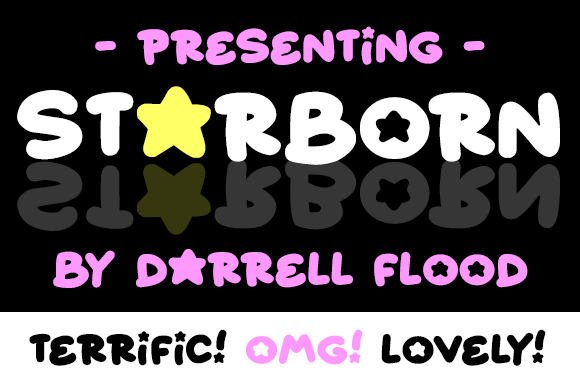 Starborn Font: A Playful Display Typeface for Creative Projects