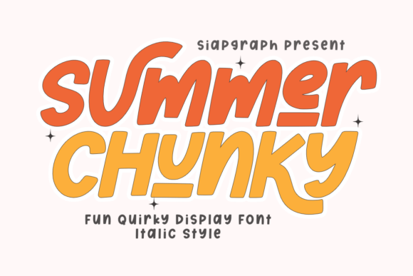 Summer Chunky Italic: Injecting Retro Energy into Modern Design