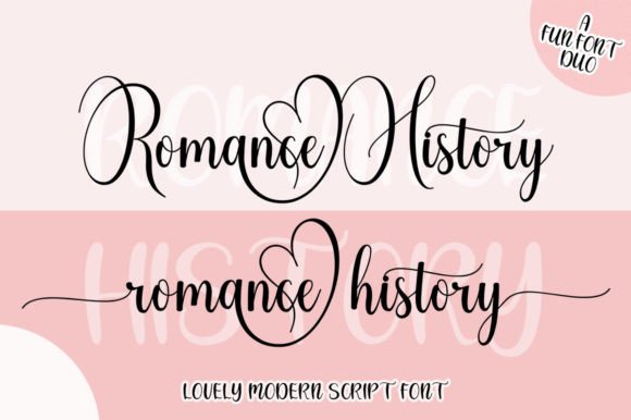 Timeless Design with the Romance History Font Duo