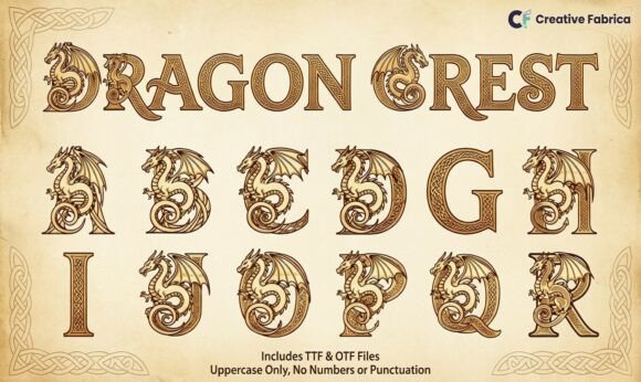 Unleash Mythical Power with Dragon Crest Monogram