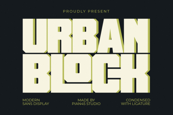 Urban Block: The Commanding Typeface for Modern Streetwear